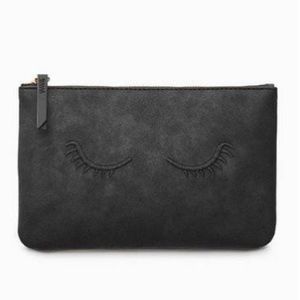 Stella & Dot Embroidered Lashes Mini Pouch